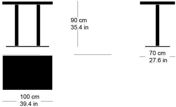 horgenglarus Прямоугольный высокий стол из массива дерева sun-id-1481648 - Вид №2