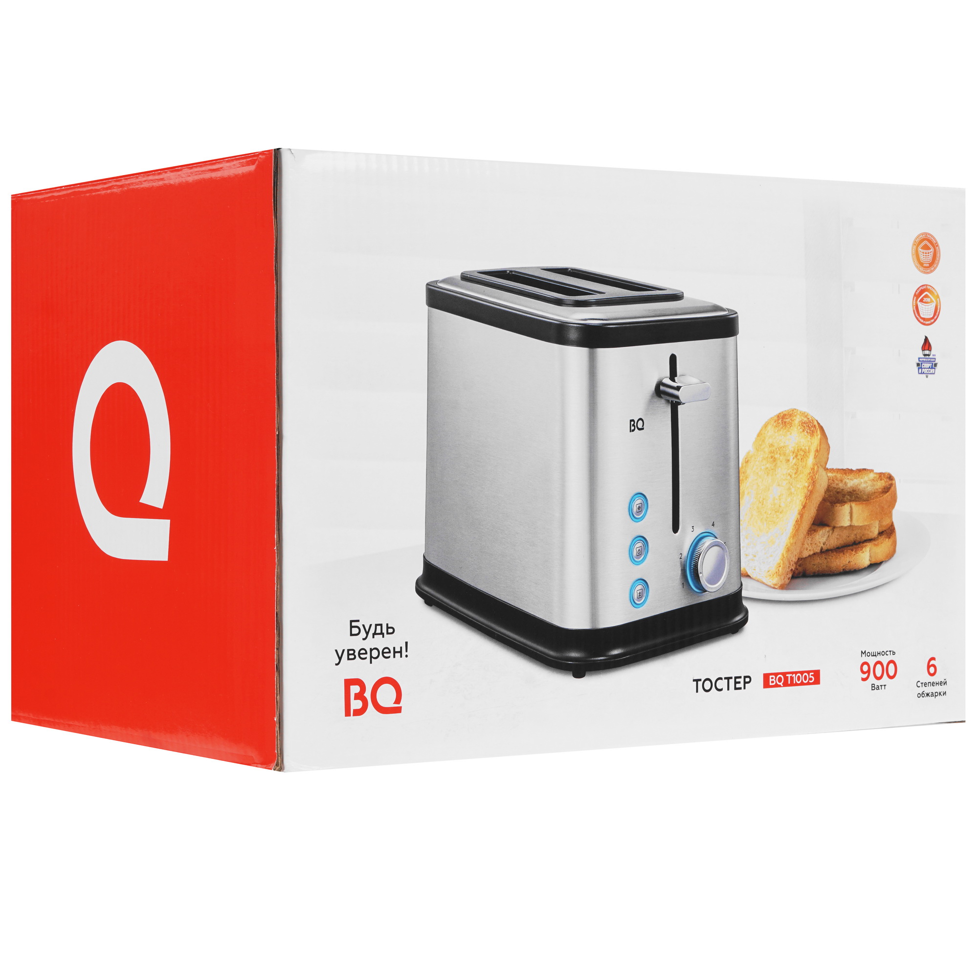 5366491 Тостер BQ T1005 черный STDN-0038506 - Вид №6