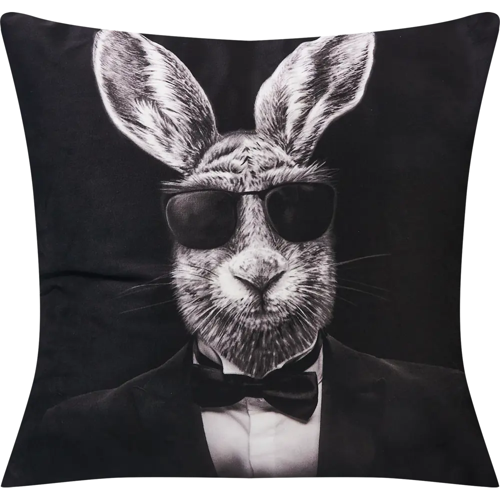 SEASONS Подушка-акцент «Кролик» 40x40 см в элегантном черно-белом исполнении 87000928 STLM-1043125