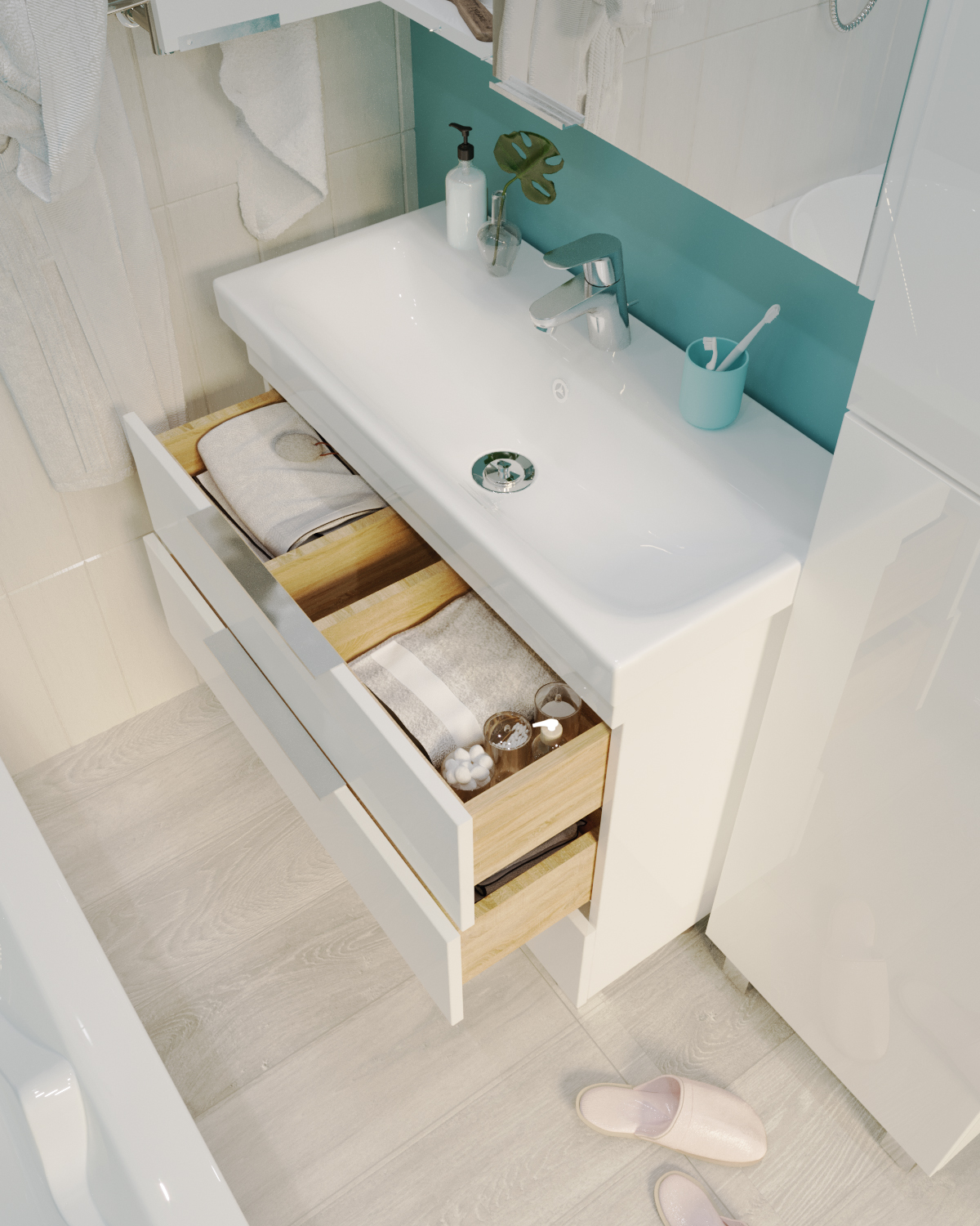 У92515 Тумба Gaula 60Н 3я White 1 Marka Gaula  - Вид №3