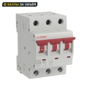 Автоматический выключатель DKC Yon 3P C25 А 4.5 кА