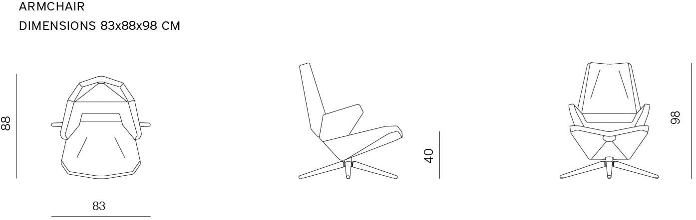 prostoria Кресло на козелке с высокой спинкой Trifidae sun-id-1379515 - Вид №6
