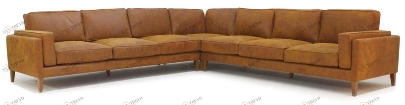 Moanne Модульный кожаный угловой диван в стиле 50-х Coyoacán sun-id-1362077
