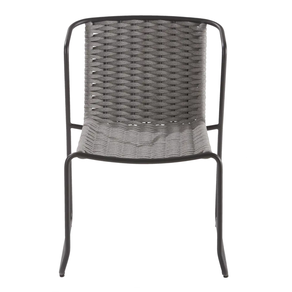 Стул Naterial Livia 63.5x80.5x58 см алюминий/текстиль цвет темно-серый 83984530 STLM-2009281  - Вид №1