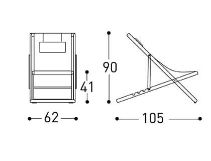 Алюминиевый складной стул с порошковым покрытием Varaschin ARCH-00017694 - Вид №8
