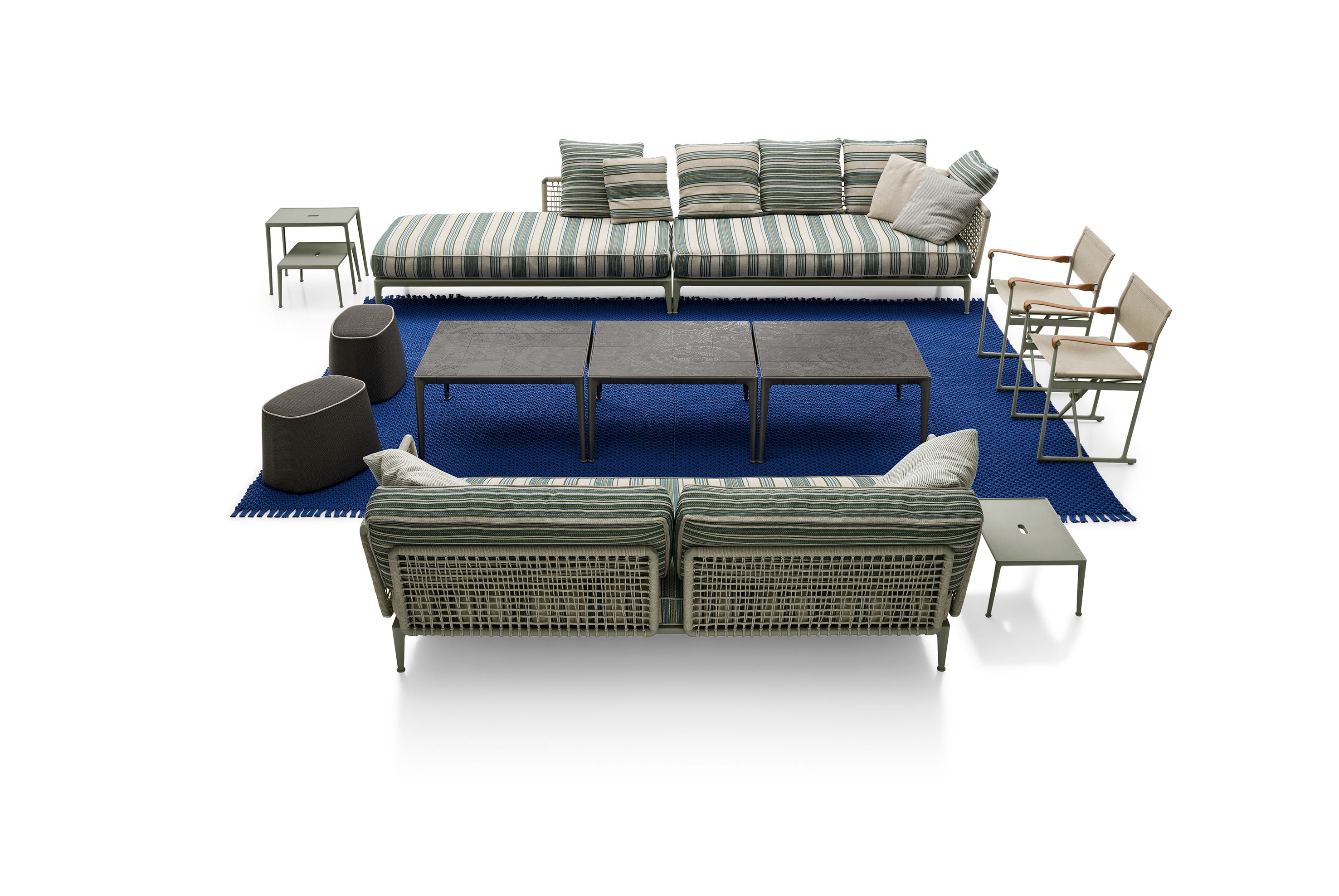 Ткань сад диван B&B Italia Outdoor смородина ARCH-00042710 - Вид №1