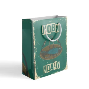 89353931 Пакет подарочный «Лови удачу» 30x40 см цвет разноцветный STLM-0827548