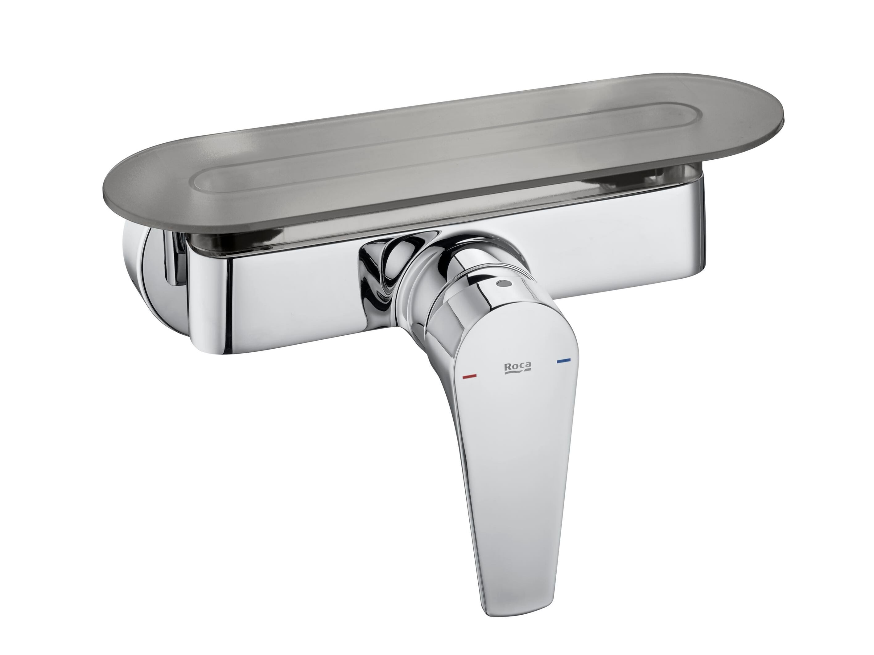 Открытый однорычажный смеситель для душа с полкой Roca Atlas ARCH-00030079 - Вид №1
