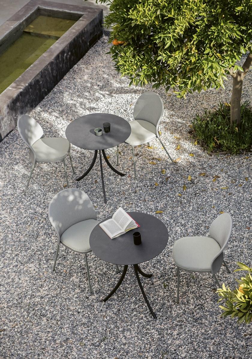 EXPORMIM Круглый садовый стол из нержавеющей стали Bistro C903 r 80 Bistrò - Вид №6