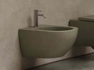 Керамическое подвесное биде с переливом