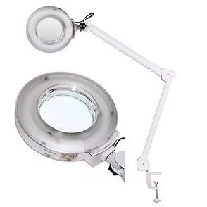 30882 Лампа-лупа 5 диоптрий на струбцине Х01а TMprofi  - Вид №1