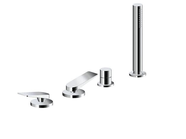 Набор для ванны с 4 отверстиями и ручным душем CRISTINA Rubinetterie Blade ARCH-00106607 - Вид №1