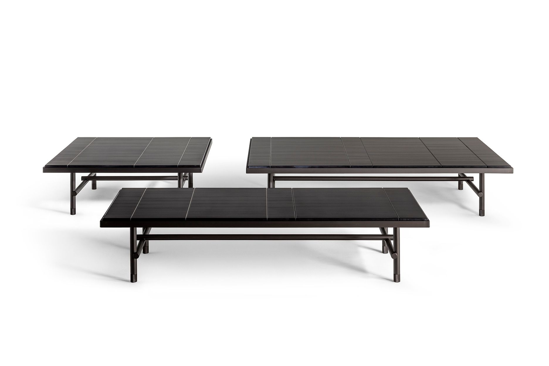 Квадратный журнальный столик с мраморной столешницей Poltrona Frau ARCH-00058972 - Вид №2