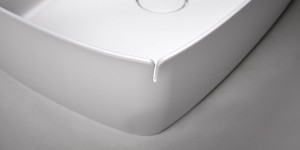 Bloom Накладная раковина на столешницу  прямоугольная Antoniolupi