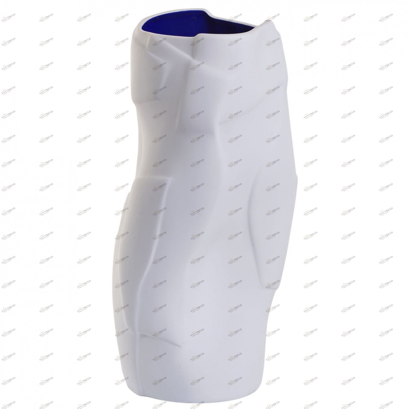 Ваза керамическая White&Blue 17*17*32 GARDA DECOR - 033927 Белый 