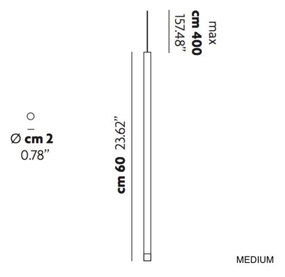 Studio Italia Design A-Tube nano medium gold 158025 подвес 118443 - Вид №3