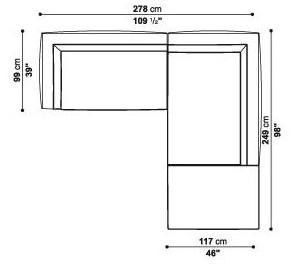 Maxalto Модульный угловой диван из ткани Lucrezia sun-id-1346409 - Вид №17