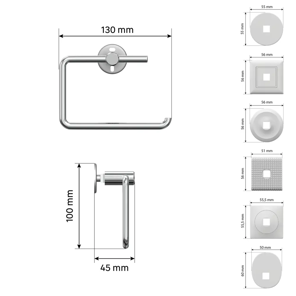 Держатель туалетной бумаги Lemer You-Design металл цвет хром 82808634 STLM-2113407 - Вид №4