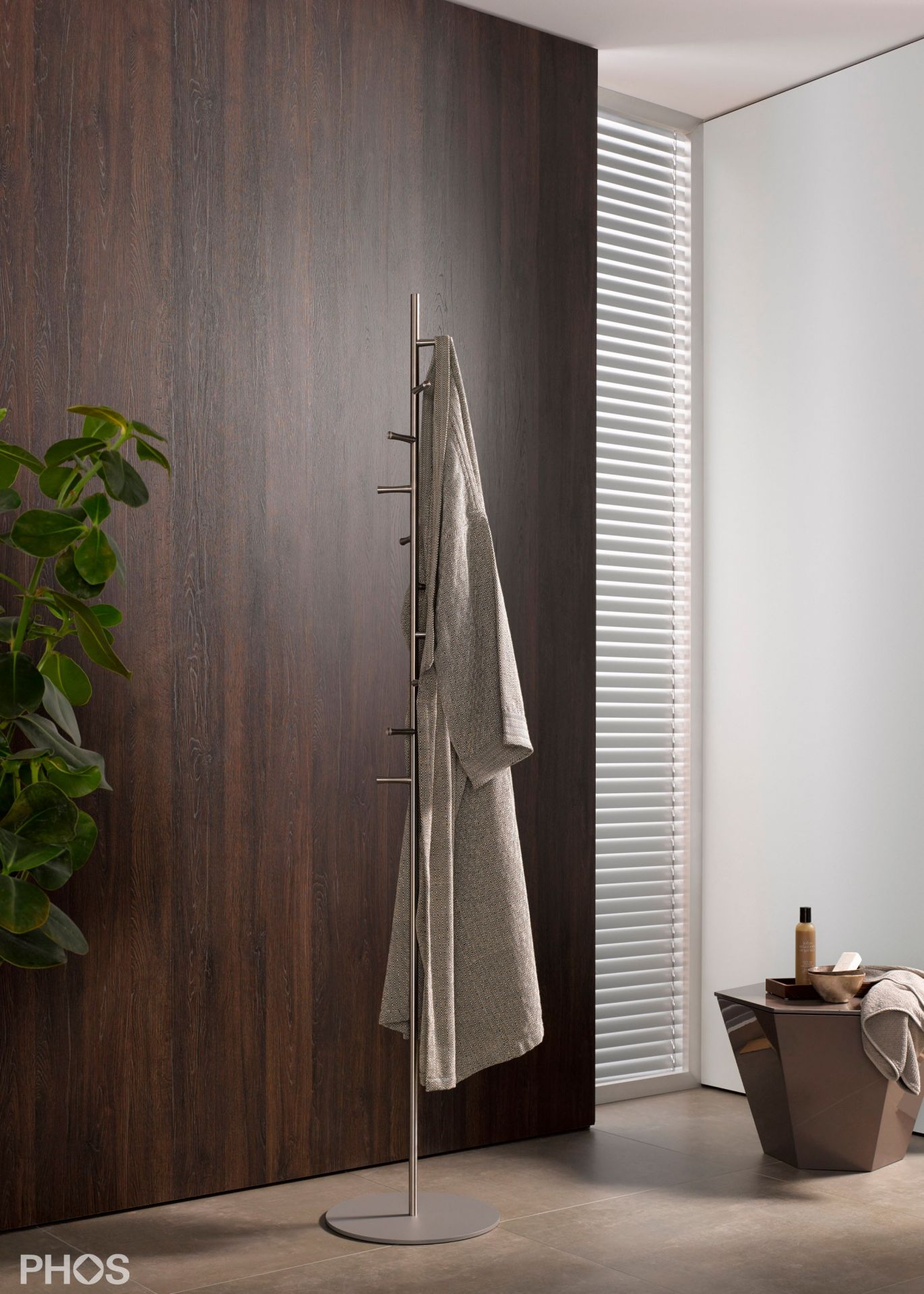 GSTH10F-B Вешалка для полотенец и вешалка для верхней одежды с 10 крючками, основание: серое PHOS  - Вид №2