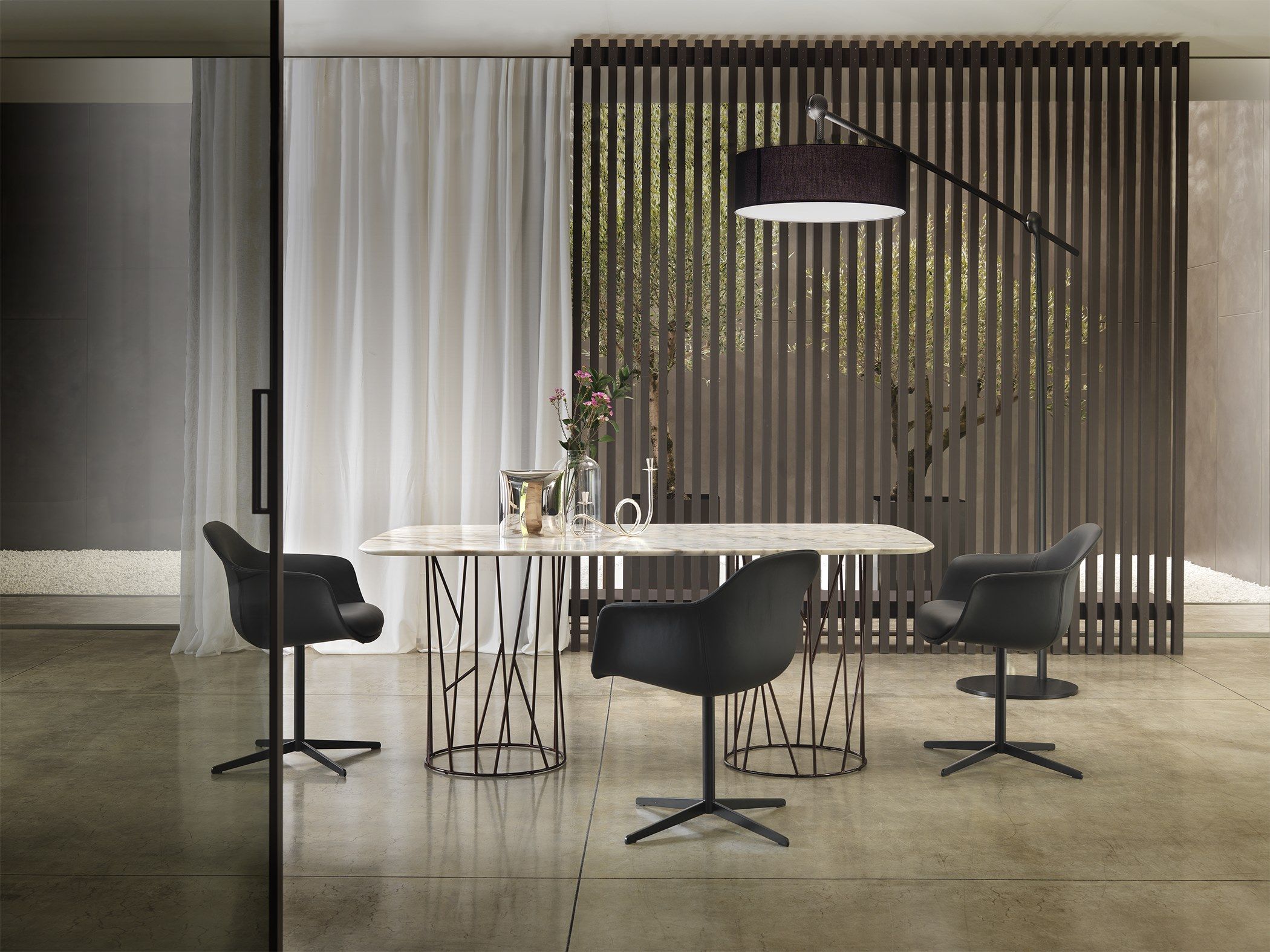 Кожаный стул с подлокотниками Marelli Chia ARCH-00009473 - Вид №4