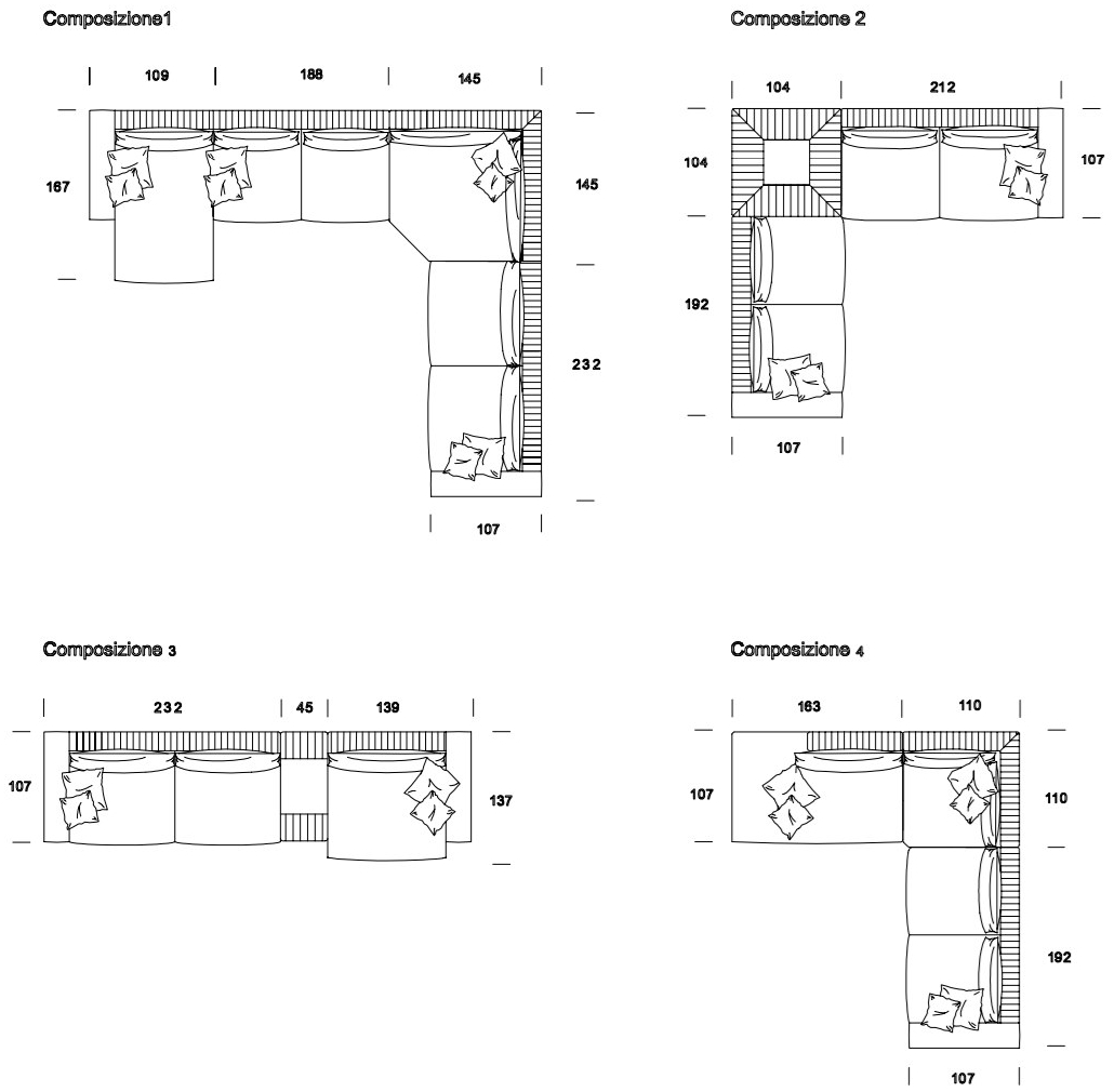 Former In Italia Модульный угловой диван в бархате Tivoli sun-id-1475151 - Вид №5