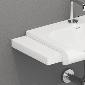 341501 Столешница из керамики 12x35,5 цвет Белая глазурь Kerasan Inka project Италия