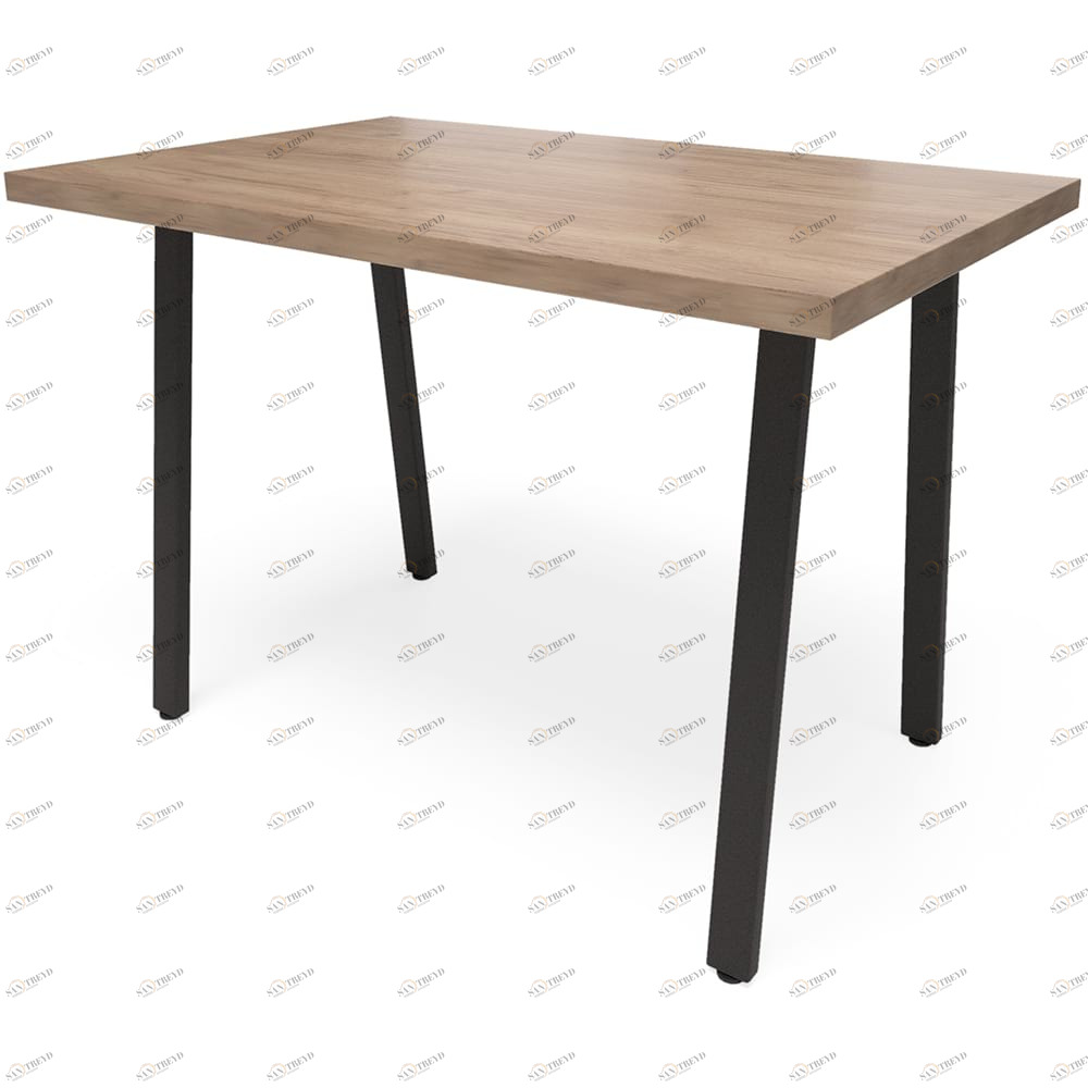 Обеденный стол прямоугольный табачный дуб 120 см "Лофт" Л light T MILLWOOD RAW 134440 Коричневый 