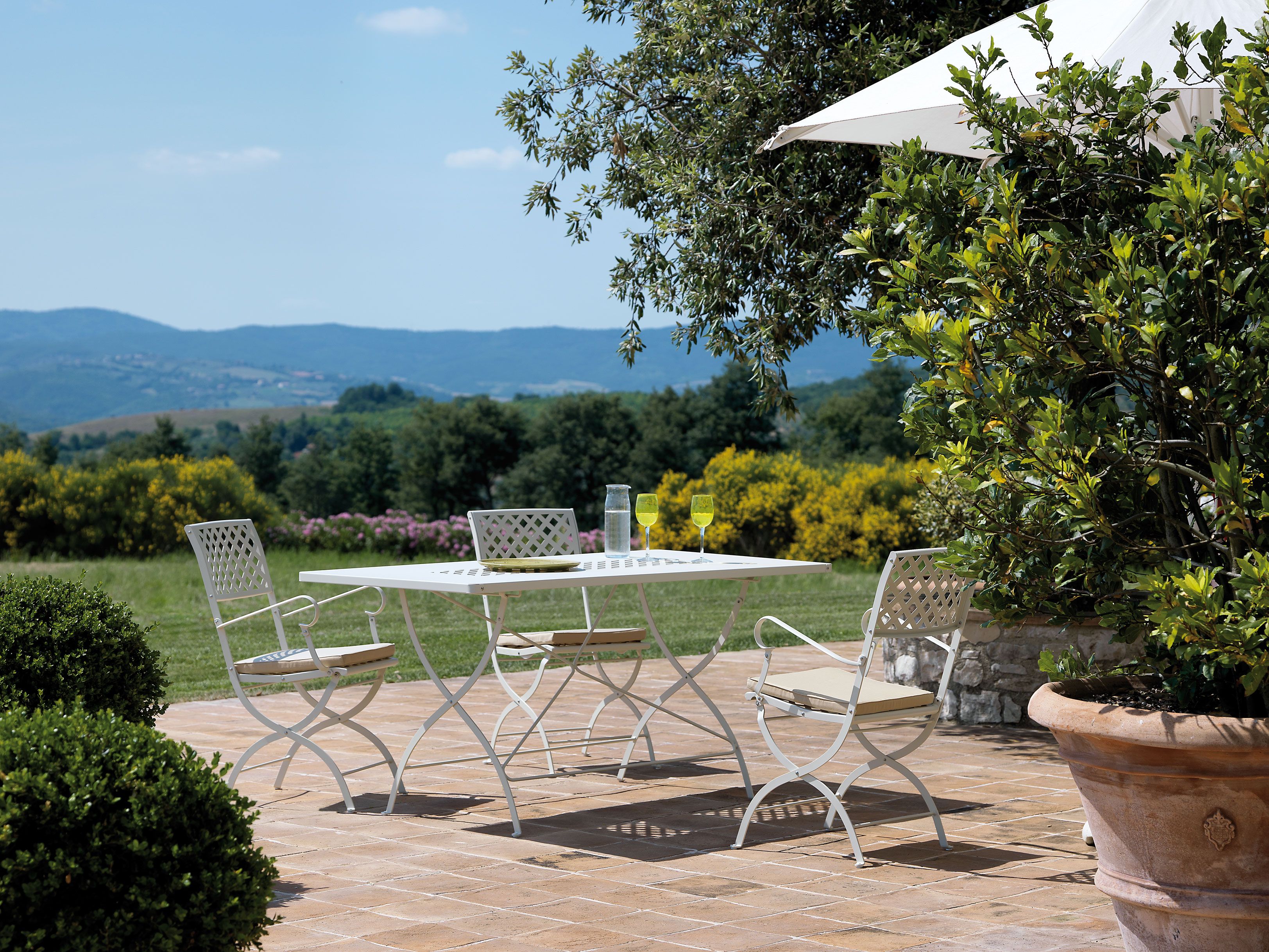 Металлический складной прямоугольный садовый стол Vermobil Springtime ARCH-00128987 - Вид №4