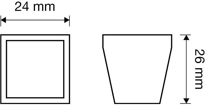 LINEA CALI' Ручка со стеклянной вставкой из замака Brera linear 207pb024/30-20-21-32 - Вид №1