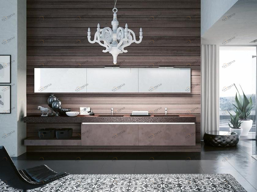 BMT Двойная подвесная тумба под умывальник с зеркалом Sound.swing sun-id-1391366