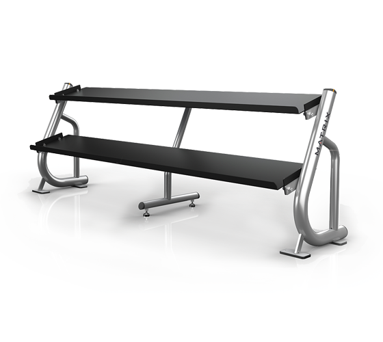 A696 magnum a696 подставка под гантели 2.4 метра (2-ух ярусная, плоская) MATRIX  - Вид №1