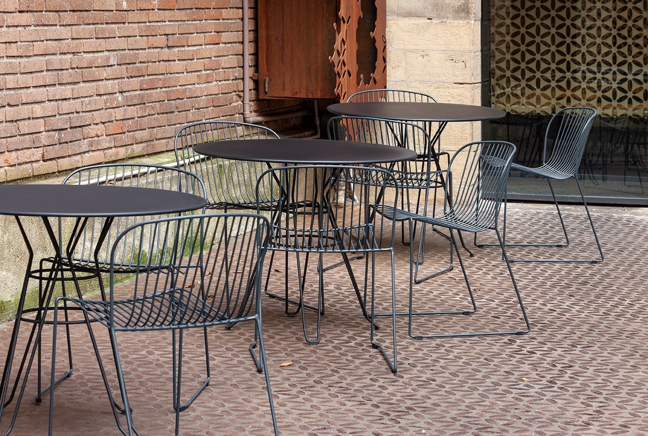 Стальной круглый садовый стол iSimar ARCH-00079333 - Вид №8