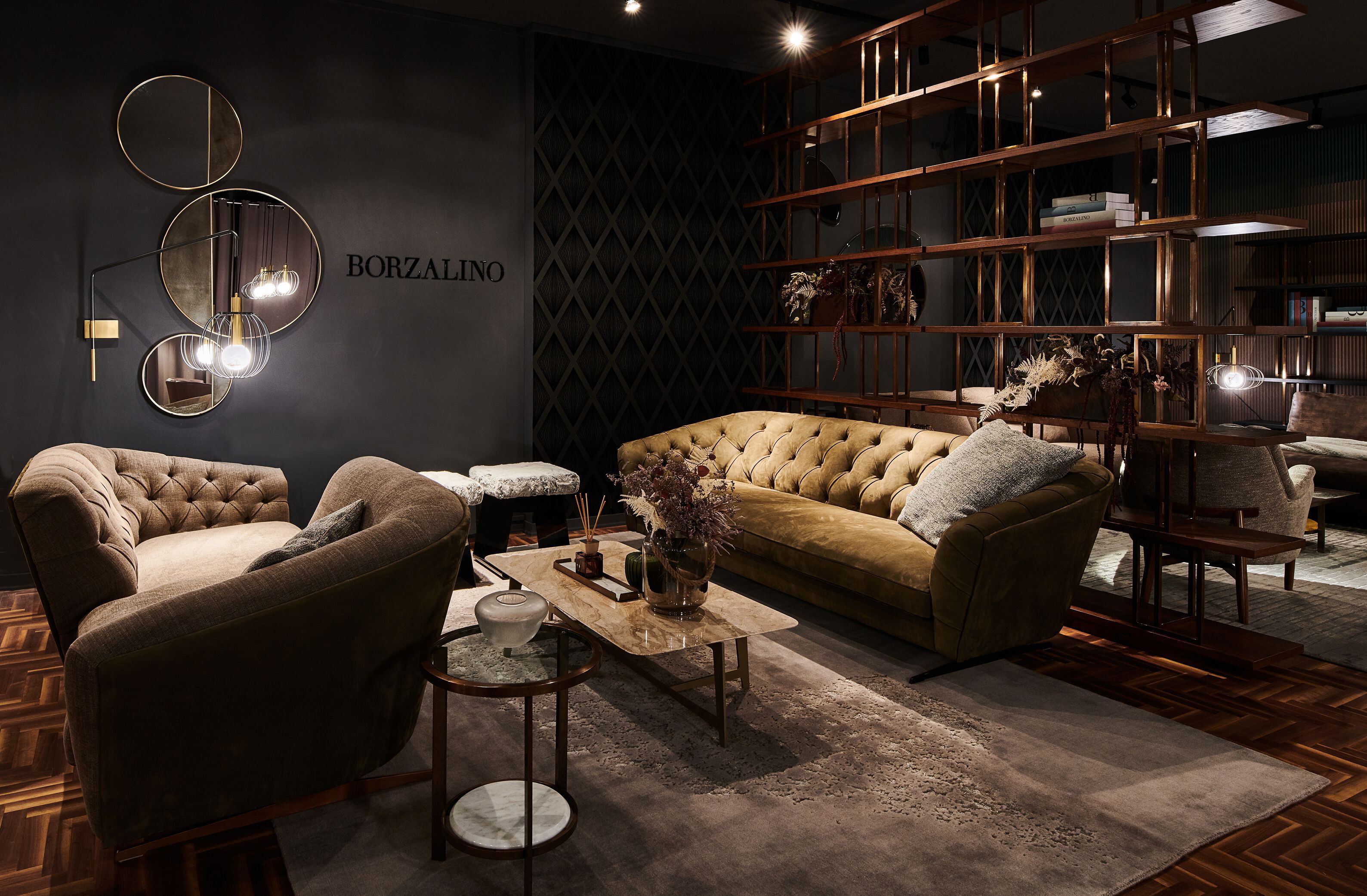 Тканевый диван vis à vis capitonné Borzalino New Kap ARCH-00085716 - Вид №1