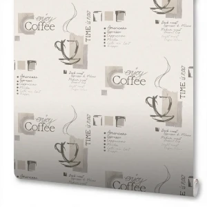 Обои флизелиновые Wallsecret Caffe бежевые 1.06 м 168472-13