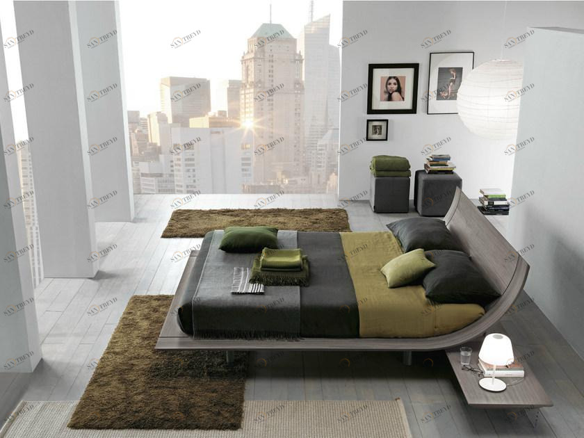 Presotto Двуспальная кровать из дуба Aqua | letto sun-id-1472392