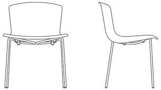 KNOLL Штабелируемый стул из пластика Bertoia sun-id-1450010 - Вид №4