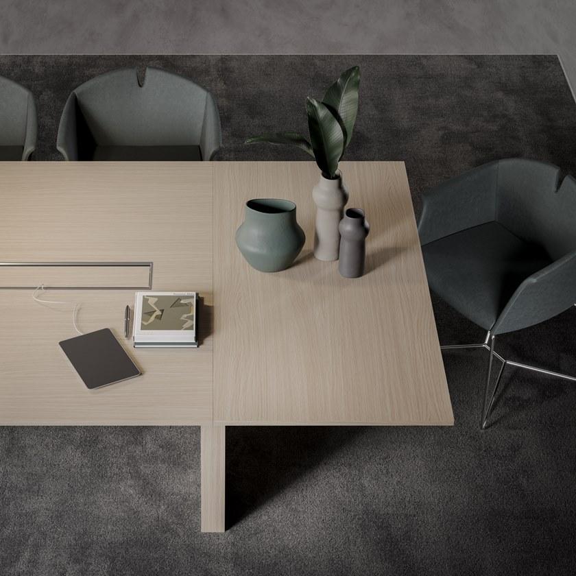 PROF Прямоугольный стол для совещаний с системой управления кабелями Slim sun-id-1395706 - Вид №22