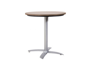 76.00.0067 Стол Победы Tradition Resysta sumatra 70 круглый + рама стола алюминий серебристый складной Mbm