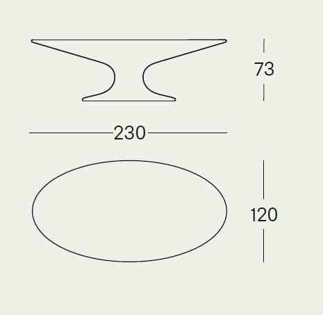 Овальный стол Zanotta FENICE ARCH-00050656 - Вид №3
