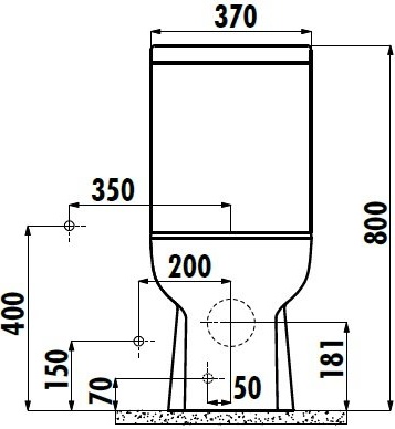 LR360-11CB00E-0000 LARA Унитаз к стене Creavit Lara - Вид №1