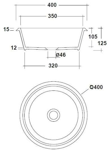 Vyn4640001 Встроенная раковина под столешницу овальная Olympia Ceramica Vinyl - Вид №2