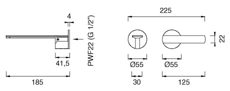 Смеситель для раковины из нержавеющей стали CEADESIGN AYLA ARCH-00056526 - Вид №2
