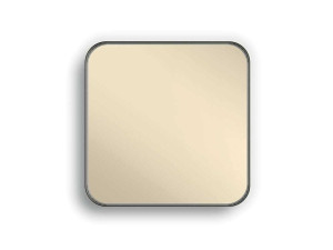 Квадратное металлическое зеркало с рамкой