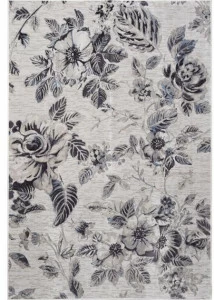 De Dimora Прямоугольный коврик с цветочным рисунком из вискозы Atmosphere