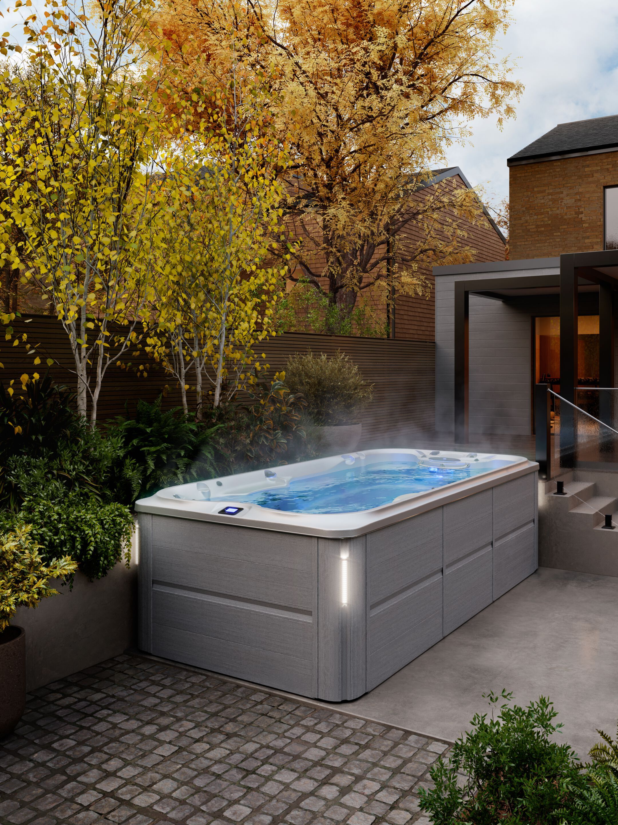 Открытый надземный мини-бассейн с противоточным плаванием Jacuzzi® Swim Spa ARCH-00081763 - Вид №39