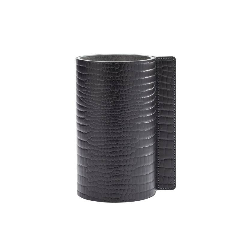 98813 CROCO black ваза для цветов 11х20см;LIND DNA