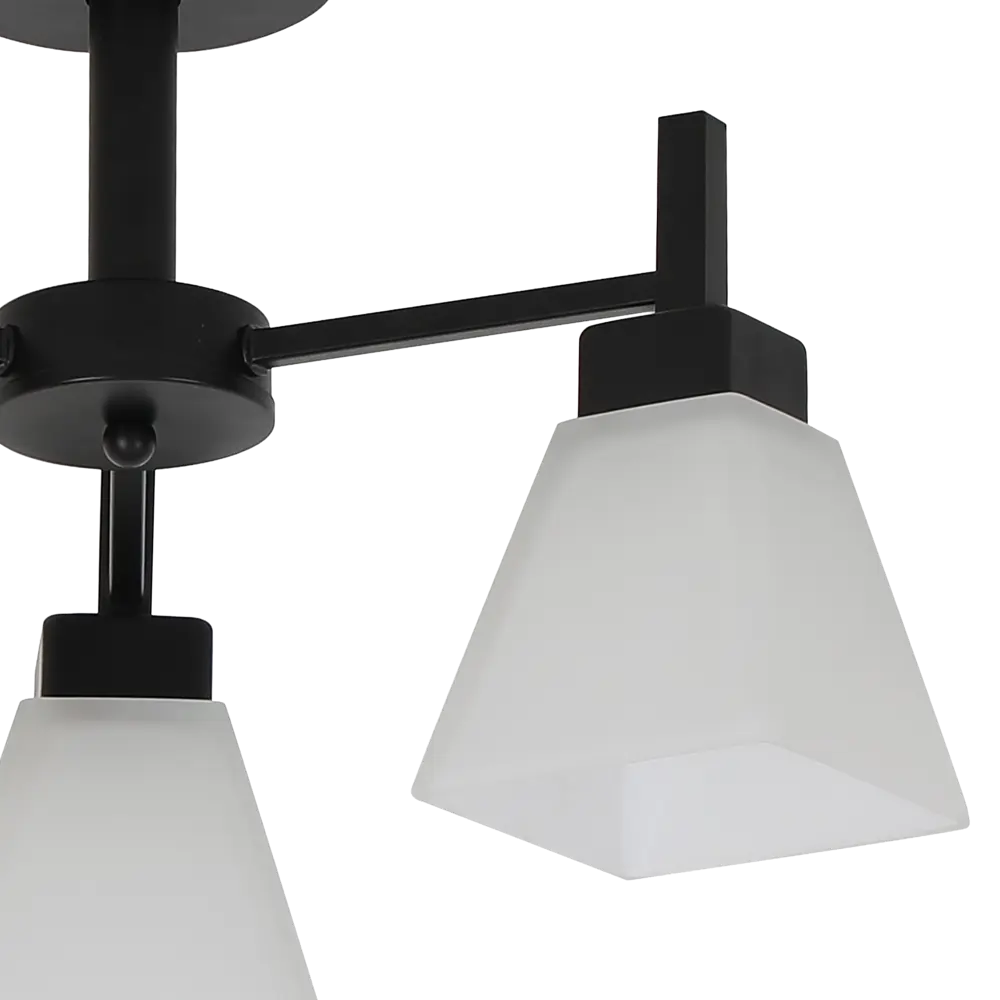Люстра на штанге Cello 3 лампы 12 м² цвет черный SCHAFFNER STLM-2083151 - Вид №5
