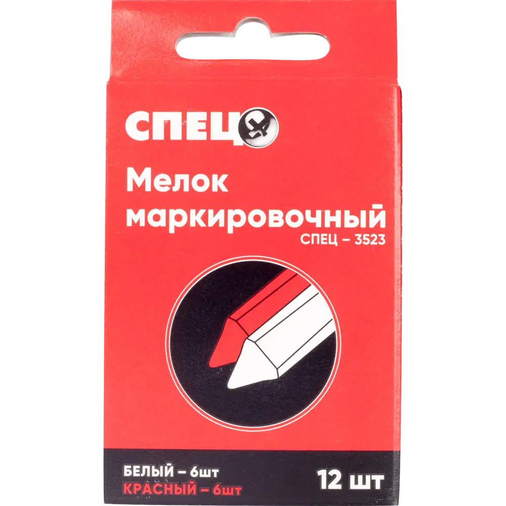 Разметочные мелки СПЕЦ для точной работы, 12 шт (белые/красные) 82232646 STLM-0022464 - Вид №1