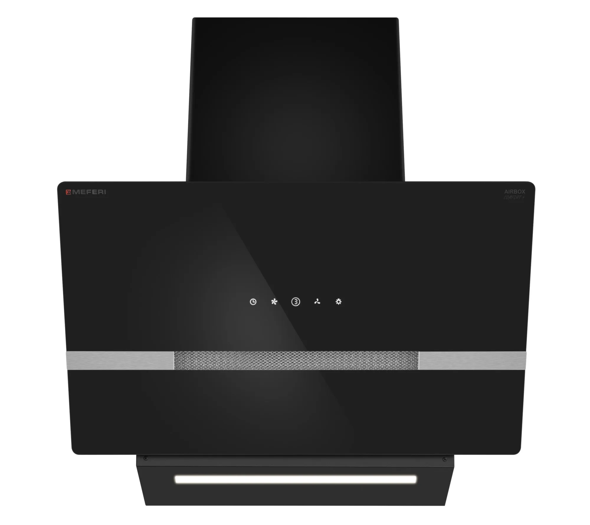 9270618 Вытяжка наклонная Meferi AIRBOX60BK COMFORT PLUS черный/черный STDN-0121530 - Вид №1