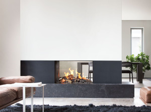 Отдельно стоящий двухсторонний газовый камин